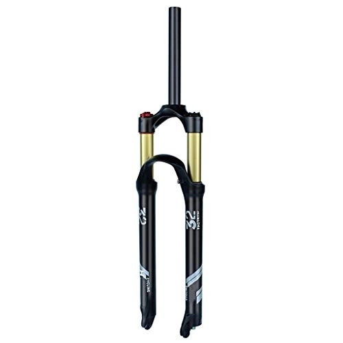 Forcelle per mountain bike : LvTu MTB Aria Forcella Ammortizzata, Unisex, Nero, 26 / 27, 5 / 29 Pollici per Mountain Bike, Freno a Disco Bicicletta (Color : Straight Manual Lockout, Size : 26er)