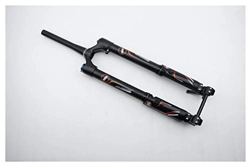 Forcelle per mountain bike : lxxiulirzeu Fast Down Mountain Ebike Fork Frontale USD-6 Fat Snow Bike Bike Air Suspension Electric Bicycle E-Bike Electroniccycle Parts (Color : Black)