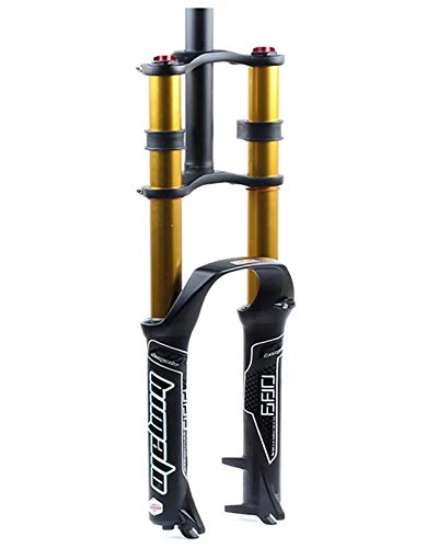 Forcelle per mountain bike : MATTE Ultralight MTB Bike Forcella Anteriore, 26 / 27.5 / 29in Doppia Spalla Sospensione Controllo MTB Downhill Idraulico, Diritta Tubo in Lega di Alluminio della Bicicletta Ammortizzatore
