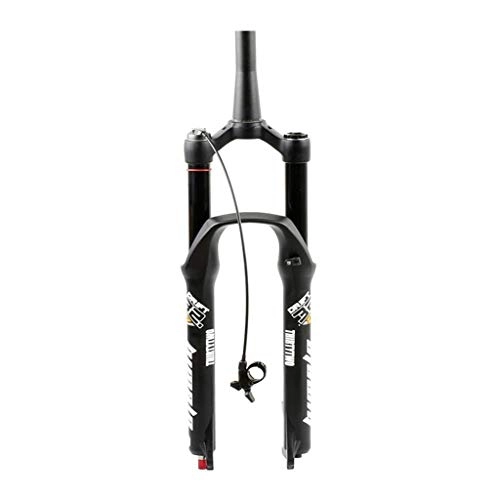 Forcelle per mountain bike : Mountain Bike MTB Fork / bivio, Suspension Forcella Anteriore, Aria Rimbalzo Damper, 26 / 27.5 Pollici Leggera in Lega di Alluminio a Cono Tubo Air Damping Suspension Fork (Manuale di Blocco / Blocc