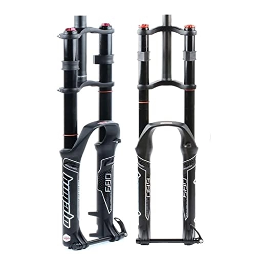 Forcelle per mountain bike : MTB Air Suspension Forcella 26 / 27.5 / 29 1 / 1-8'' Tubo Dritto 28.6mm 135mm Travel Mountain Bike Forcelle 15mm ASSE Rebound Regolare for AM FR DH (Color : Black, Size : 27.5inch)