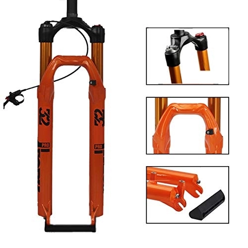 Forcelle per mountain bike : MTB Bicycle Air Fork 27.5 29 ER MTB Mountain Sospension Forks Air Resilience Oil Suming Line Blocca (Color : 29er not rebound)