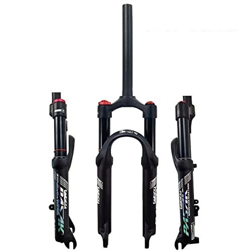 Forcelle per mountain bike : MZPYJPJ Forcella BMX 20 Pollici 24 Pollici Forcella Pneumatica Mountain Bike 1-1 / 8 Dritto Freno Disco MTB QR 9mm Corsa di 80mm HL RL per Bicicletta Pieghevole 1780g (Color : Black-HL, Size : 24'')