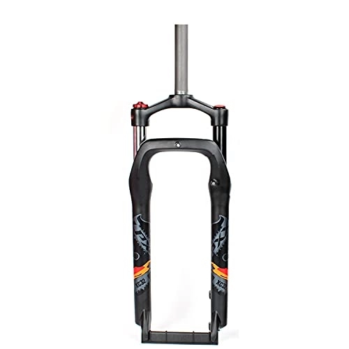 Forcelle per mountain bike : NaHaia Bike Fat Fork Fit 4.0 "Pneumatico 20 26 Pollici Lega di Alluminio MTB Mountain Bike Air Fat Forcella Tubo Dritto 1-1 / 8" Corsa 100mm QR 9mm Freno a Disco