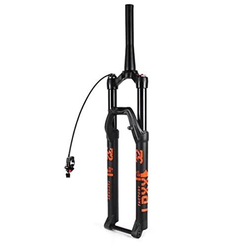 Forcelle per mountain bike : NaHaia Forcelle Ammortizzate per Mountain Bike da 27, 5 / 29", Corsa 140 mm conica Forcella Anteriore pneumatica per Bicicletta da 39, 8 mm Regolazione dell'estensione 15 * 100 mm Accessori da 1-1 / 2