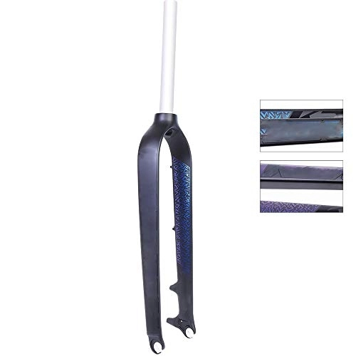 Forcelle per mountain bike : NBMNN Forcella Dura per Mountain Bike Ultraleggera Lega Alluminio Forcella Sospensione Forcella Ultraleggera per Bici MTB 26-27.5 -29"Universale