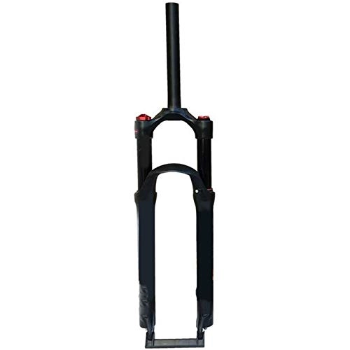 Forcelle per mountain bike : NIUFGC Forcella Ammortizzata Ultraleggera Bicycle Suspension Fork 26 / 27.5 / 29In Air Spring Dritto 28.6mm Travel 120mm MTB Bike Fork Smorzamento dell'Aria (Color : Black, Size : 26'')