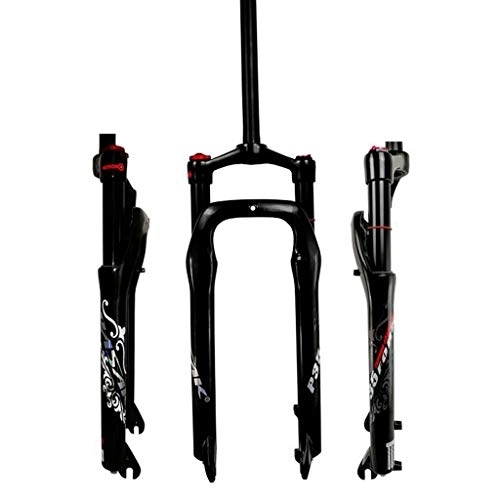 Forcelle per mountain bike : ns Regolabile Pneumatico da 26 Pollici 4.0 Forcella Bici, Motoslitta ATV Forcella Ammortizzante Anteriore Mountain Bike 135MM Forcella Anteriore Sport All'aperto (Color : Gloss Black)