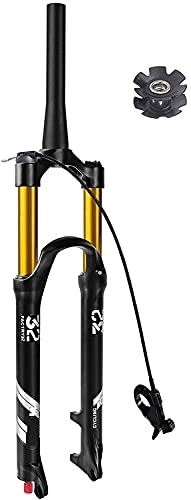 Forcelle per mountain bike : QDY -26 / 27.5 / 29 Pollici Air MTB Forcella Anteriore 140Mm Corsa, 1-1 / 8" Dritto / Conico Forcella Mountain Bike Rebound Regolare Freno A Disco QR 9Mm, Tapered Remote, 29 inch