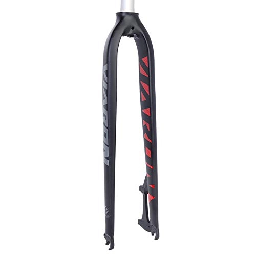 Forcelle per mountain bike : QIANGU Forcella MTB Suspension Fork Tubo Dritto Super Leggero Lega Alluminio Distanza tra Mozzi 100mm Adatto Mountain Bike Strada XC