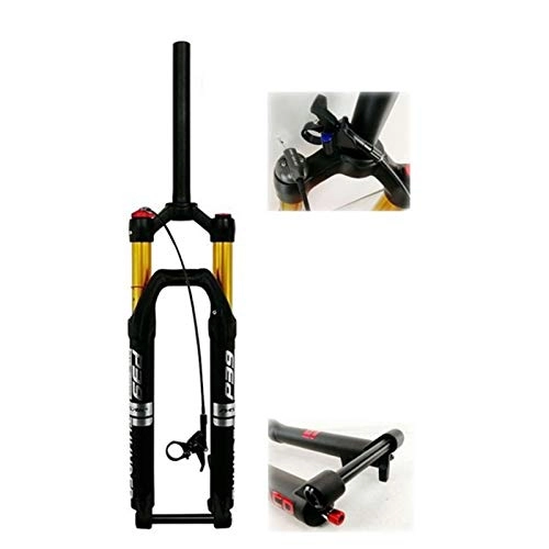 Forcelle per mountain bike : QIANGU MTB Bicicletta 29"27.5" Air Suspension Fork Thru Axle 15 * 100mm di Rimbalzo Linea di Regolazione a Distanza for Freni a Disco Bicicletta (Color : Wire Control Silver, Size : 27.5")