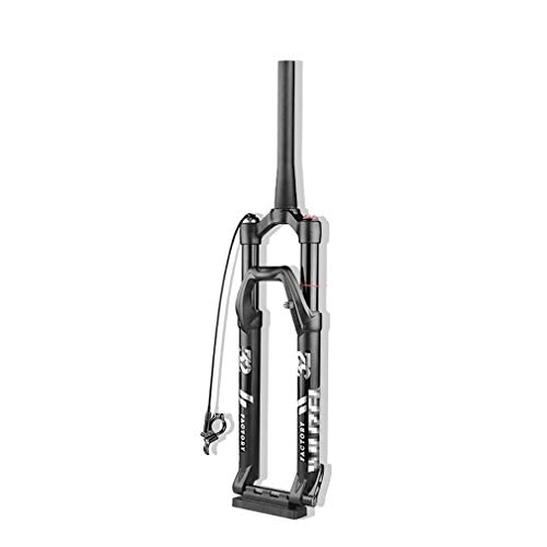 Forcelle per mountain bike : QXFJ 26 / 27, 5 / 29 Pollici Forcella da Mountain Bike, Forcella Pneumatica / Tubo Conico 28, 6 * 39, 8 * 248Mm / Apertura 100Mm / Corsa 120Mm / Tubo Interno Nero 32Mm / Albero Canna 9Mm / Albero Canna