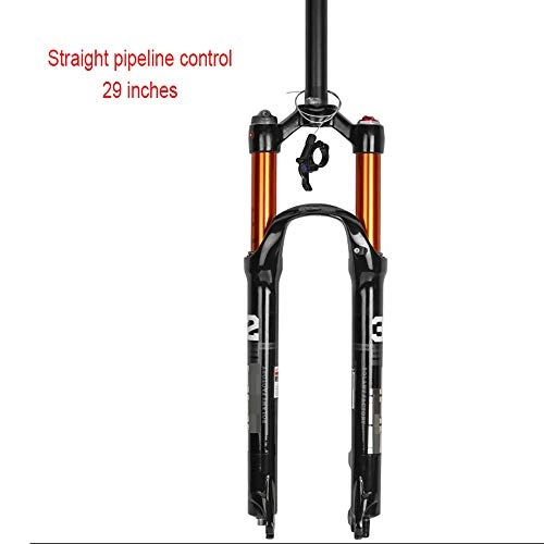 Forcelle per mountain bike : QXFJ Forcella per Bicicletta 26 / 2.75 / 29 Pollici, Tubo Dritto 220mm * 28.6mm / Corsa 100mm / Diametro Tubo Interno 32mm / Controllo Spalla HL / Controllo Filo RL / Axe 9MM