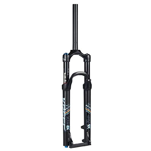 Forcelle per mountain bike : RSTO Bicicletta Aria Forcella Anteriore Bici MTB 26 / 27.5 / 29 Pollici, Regolazione Smorzamento 1-1 / 8" Lega 9mm QR Disco Mountain Bike Forcelle Ammortizzate Viaggio 120mm