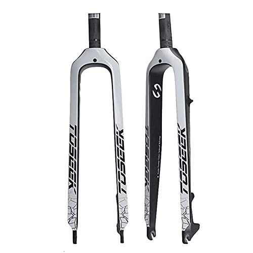 Forcelle per mountain bike : SKNB Forcella per Mountain Bike 26 / 27.5 / 29 Pollici Forcella MTB Ultraleggera in Fibra di Carbonio Forcella Rigida Freno a Disco per Bicicletta Facile da installare Struttura Robusta 28, 6 mm (1-1 /