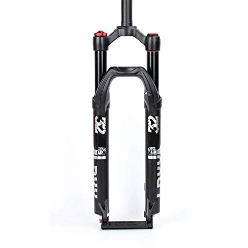 Forcelle per mountain bike : SLRMKK - Forcella ammortizzata per bicicletta MTB da 29", gambo forcella per mountain bike con forcella dritta, blocco manuale, corsa 120 mm, arancione B