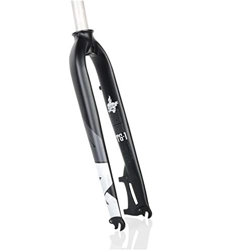 Forcelle per mountain bike : Sonwaohand Hard Fork Mountain Bike Anteriore Forcella Mountain Horse Nessun Ammortizzatore in Lega di Alluminio Ultraleggero 26 27, 5 29 Pollici 26 Pollici in Bianco e Nero