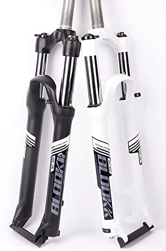 Forcelle per mountain bike : stdpcxz Mountain bike Front Fork Gas Fork Bicycle Shock Absorber Shoulder Control 26 / 27, 5 Gas Fork White, 27, 5