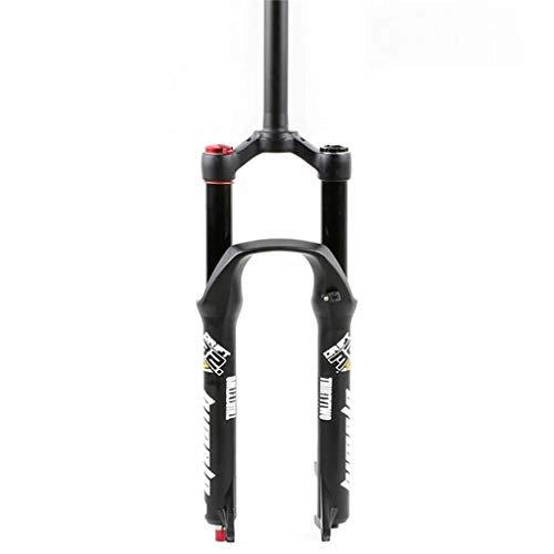 Forcelle per mountain bike : Suspension Fork Forcella Ammortizzata Pneumatica per Bici MTB 26 / 27, 5 / 29inch Tubo Dritto in Lega di Alluminio / Tubo Sterzo Conico Blocco Remoto della Forcella della Bicicletta Corsa 190mm