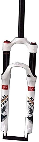 Forcelle per mountain bike : Suspension Fork Mountain Bike, 1-1 / 8' Spalla Leggera in Lega di Alluminio MTB Ciclismo Controllo di Viaggio: 100mm (Color : White, Size : 26inch)