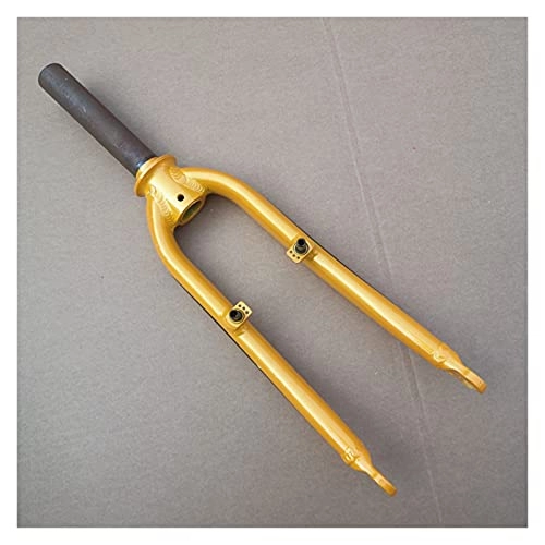 Forcelle per mountain bike : SXCXYG Forcella MTB 1 Pz 20 Pollici in Lega di Alluminio Forcella Frontale V Bike Pieghevole Bike BMX Forks per 406 Set di Ruote Forcelle Rigide MTB (Color : Golden)