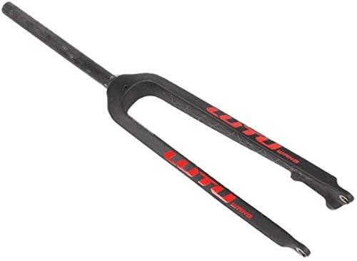 Forcelle per mountain bike : SYLOZ 3K Carbon Fiber Bike Forks Sospensione, Parte Anteriore della Bicicletta Rigida Forcella, 26 / 27.5 / 29 Pollici Mountain Bike Difficile Fork, MTB Full Carbon Disco Forcella