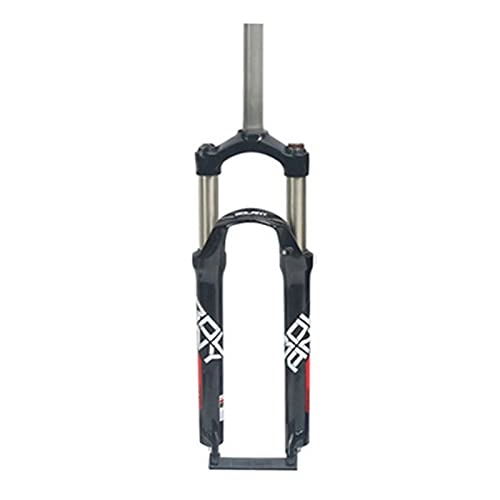 Forcelle per mountain bike : UPPVTE Bicycle Suspension Fork, 26 / 27.5 / 29 Pollici Tubo Dritto in Lega di Alluminio Meccanico Forcella Disco Freno Viaggio 100mm per Bici MTB (Color : Black Red, Size : 29inch)
