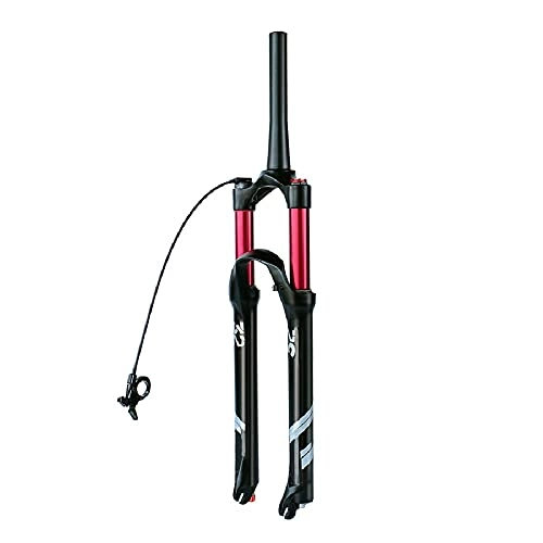 Forcelle per mountain bike : UPPVTE Mountain Bike Suspension Fork, 26 / 27, 5 / 29 Pollici 140mm Viaggio, Tubo Conico Blocco Remoto Regolazione del Ritorno Estensione QR 9mm, per Bici MTB (Color : Cone Tube RL, Size : 27.5inch)