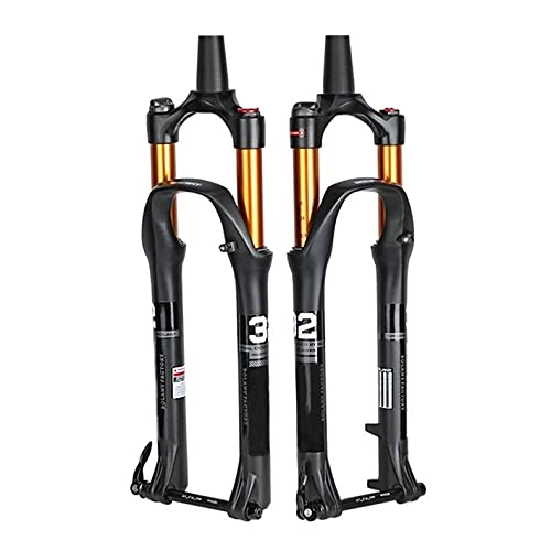 Forcelle per mountain bike : UPPVTE Mountain Bike Suspension Fork, 27.5 / 29 Pollici Disco Freno Forcella Pneumatica Colpo 100mm Controllo Spalla / Controllo Filo, per MTB Bike (Color : Wire Control, Size : 29inch)