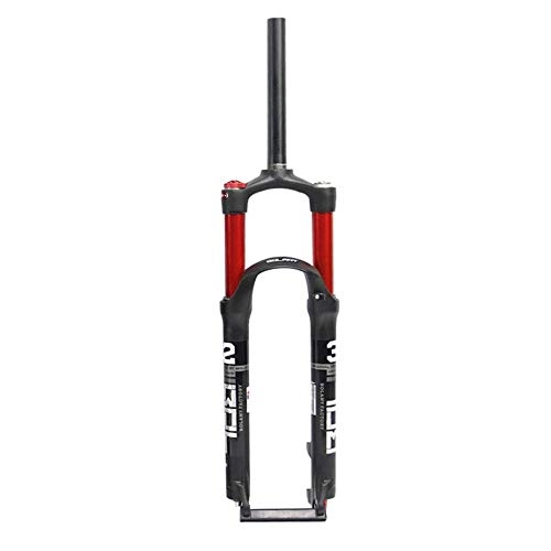 Forcelle per mountain bike : WangT Forcella Ammortizzata MTB 26 Pollici 27 5 Pollici 29 Pollici Corsa 100 Mm Freno A V Tipo Mountain Bike Camera d'Aria: Nero / Rosso 2 Modelli, A-26inch