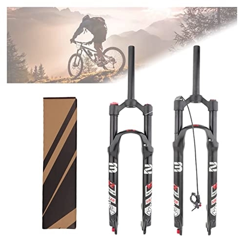 Forcelle per mountain bike : WDNMDY Forcella per Mountain Bike - 26 / 27, 5 / 29 Pollici, Tubo Dritto da 1-1 / 8", Forcella Ammortizzata Pneumatica da Corsa da 120 Mm, Smorzamento Regolabile, QR 9 Mm, Blocco Manuale / Blocco Remoto