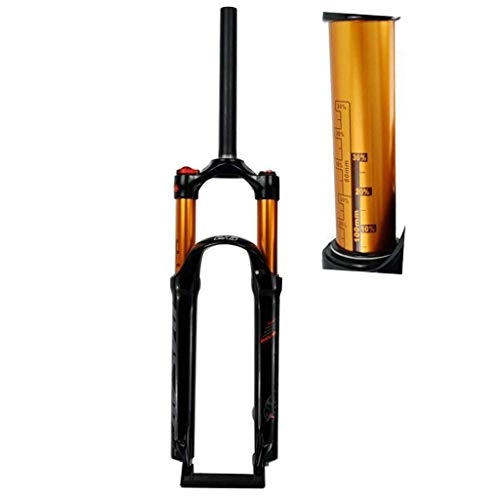 Forcelle per mountain bike : WEHQ Forcella Ammortizzata Bici, Forcella Ammortizzata per Mountain Bike 26 27, 5 Tubo Diritto da 29 Pollici 1-1 / 8"QR 9mm Corsa 100mm Manuale / Blocco Corona Forcelle MTB 1790g Bicicletta Ciclismo