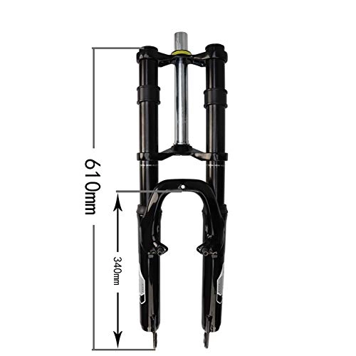 Forcelle per mountain bike : WULE-RYP Bicycle Fork 620DH MTB Sospensione Air Anteriore Forcella in Lega Bike Magnesio Air Block Air Block Straight Downhill Fork (Color : 24 inch)