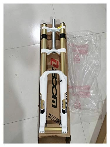 Forcelle per mountain bike : WULE-RYP Bike Fork 680dh Downhill MTB Mountain Sospensione Forcella 26 Smorzatura Nero Black Bianco Golden RA Fork (Color : 680DH White)