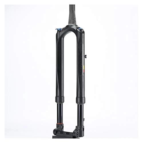 Forcelle per mountain bike : WULE-RYP RS1 MTB Carbon Fork Mountain Bike Fork Air 27.5 29"ACS Solo Thru 100 * 15mm Positivo Sospensione Sospensione e forchetta di Gas (Color : 29 inch Black)