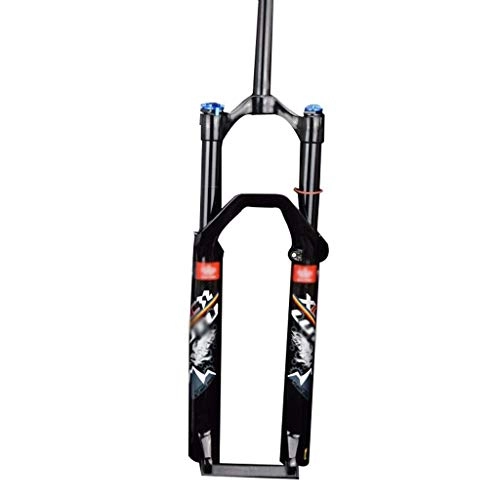 Forcelle per mountain bike : WWJZXC 26er 27.5er 29er MTB Forcelle Ammortizzate, Forcella pneumatica Mountain Bike Forcella Ammortizzata Lega di Alluminio Freno a Disco Corsa 123mm 1-1 / 8