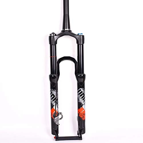 Forcelle per mountain bike : WZ 26"27, 5" Forcella di Sospensione, MTB 1"1 / 8 Bicicletta Ammortizzatore Air Fork Viaggio 120 Mm Lega di Alluminio Bloccabile Ciclismo Forchette (Color : B, Size : 26inch)