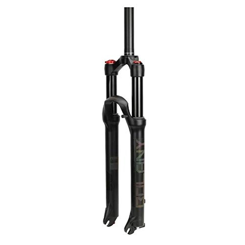 Forcelle per mountain bike : WZ Forcella Ammortizzata, MTB 26 27, 5 Diametro del Freno a Disco Pneumatico Air System: 28, 6mm Corsa 100mm - Nero (Design : A, Size : 27.5inch)