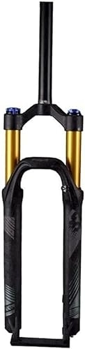 Forcelle per mountain bike : YANHAO Forcella pneumatica a Sospensione, Ammortizzatore for Bicicletta 26 27, 5 29, Corsa di Blocco Manuale 120 mm QR 9 mm forcelle for Mountain Bike (Color : Black+Gold, Size : 27.5inch)