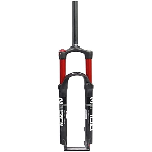 Forcelle per mountain bike : YIKUN Forcella Ammortizzata Ad Aria MTB 26 27, 5 29 Pollici Forcella Pneumatica per Mountain Bicicletta 100mm Viaggio 1-1 / 8" Freno A Disco QR 9mm, Rosso, 26inch