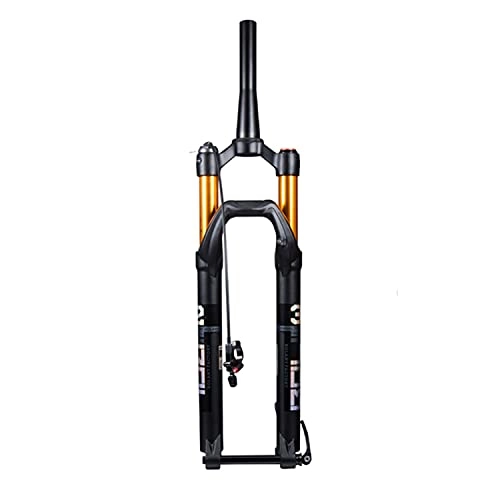 Forcelle per mountain bike : YIKUN MTB Forcella Anteriore Sospensione Ammortizzata 26 / 27, 5 / 29 Pollici Mountain Bike 100mm Viaggio Shock di Pressione dell'Aria Freno a Disco Perno Passante 15mm, Remote Lockout, 29 inch