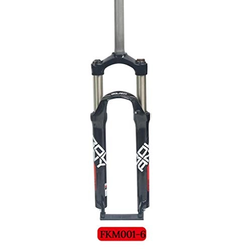 Forcelle per mountain bike : YMSHD Forcelle Ciclismo Forcella Sospensione Bicicletta 26"MTB Meccanico in Lega di Alluminio QR 1-1 / 8" Mountain Bike 100 Mm Freno A Disco da Viaggio Controllo Spalla Nero Bianco