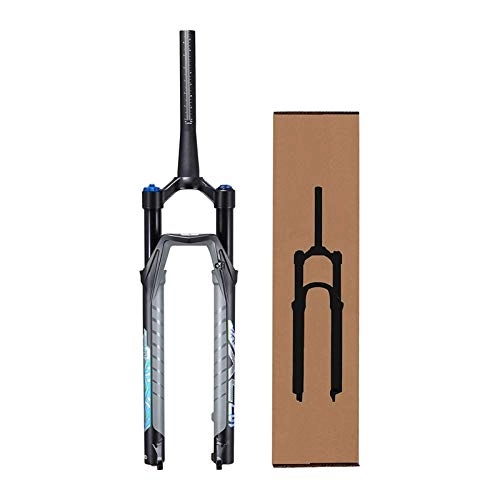 Forcelle per mountain bike : YQQQQ 27, 5 Pollici MTB Ammortizzatore Forcella Ammortizzatore, Tubo Conico 1-1 / 8 29ER Shock Air Fork 100mm (Color : Tapered Tube, Size : 27.5inch)