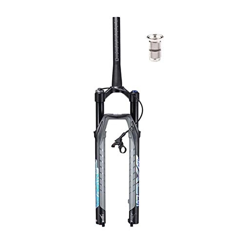 Forcelle per mountain bike : YQQQQ Forcella Ammortizzata MTB 27, 5 29 Pollici, con Spina Expander Travel 120mm Mountain Bike Air Forks Ammortizzatore QR 9mm (Color : Tapered, Size : 29inch)