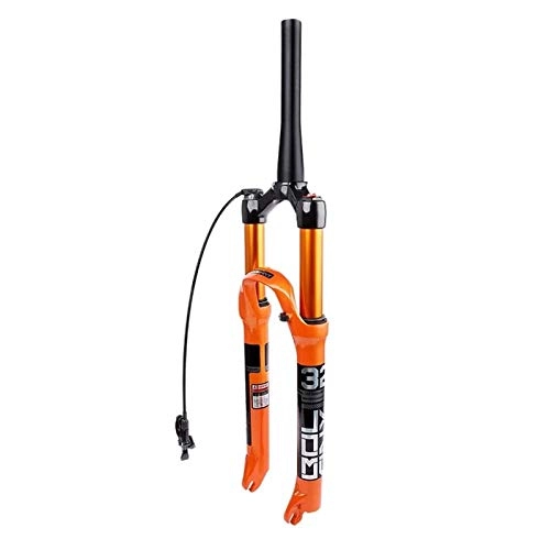 Forcelle per mountain bike : YQQQQ Forcella Anteriore per Mountain Bike 26 / 27, 5 / 29 Pollici, Forcella Ammortizzata MTB in Lega di Magnesio, Escursione 120 mm (Color : Tapered Remote Lockout, Size : 26inch)