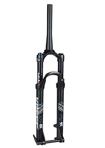 Forcelle per mountain bike : YQSB MTB 120mm Air 29 inch Fork Suspension Lock Straight Thru Axle QR Quick Release per Mountain Bike, Black, 29
