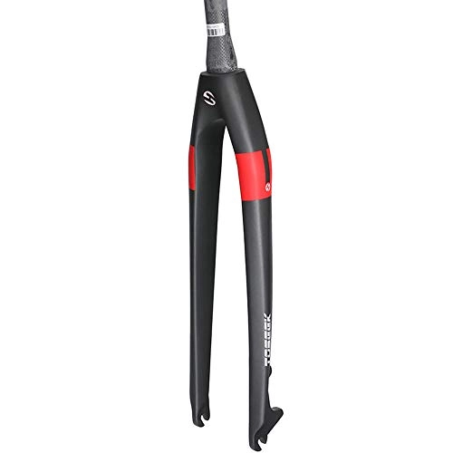 Forcelle per mountain bike : YSHUAI Forcella Anteriore 700C, Forcella per Bicicletta, Forcella per Bicicletta in Carbonio, Resistente agli Urti, Forcella Rigida per Bici da Corsa, Mountain Bike, Rosso, 29 inch