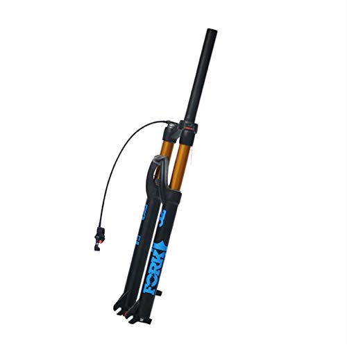 Forcelle per mountain bike : Ywzhushengmaoyi 2019 New Bicycle Air Fork 26 / 27.5 / 29ER MTB Mountain Bike Suspension Air Resilience Bike Fork 120mm Traver Axle 9 * 100mm Forchetta Anteriore della Bici (Color : Blue)