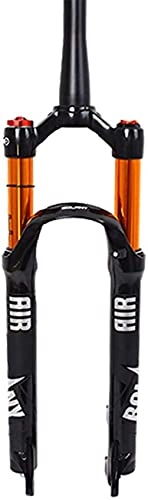 Forcelle per mountain bike : ZHAOJ 26 / 27, 5 / 29 Forcelle Ammortizzate per Mountain Bike pneumatiche, Tubo rastremato Conico 28, 6 mm QR 9 mm Corsa 120 mm Forcelle MTB con Blocco Manuale / Corona, Ammortizzatore a Gas ultrale