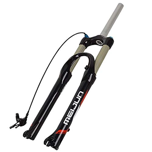 Forcelle per mountain bike : ZNBH Forcella ad Aria compressa da 26 Pollici per Mountain Bike, Forcella MTB Smart Lock da 100 mm di Escursione